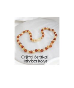 Alternative view of Natural Ambers  Cilasiz Mat Kehribar Bebek Diş Nazar ve Sağlik Kolyesi(matbalkonyak))